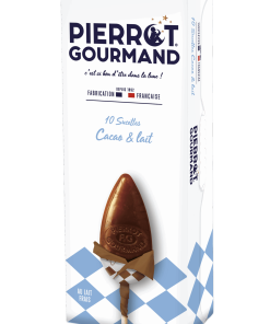 Étui de 10 sucettes saveur cacao et lait 130gr Pierrot Gourmand