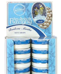 12 Boîtes oval Anis Flavigny goût menthe 50gr