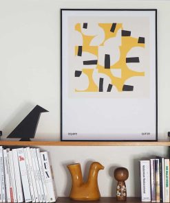 Affiche Square JAUNE 50x70cm