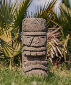 Tiki statue – Totem outdoor garden in natural volcanic stone 50cm – Maiao