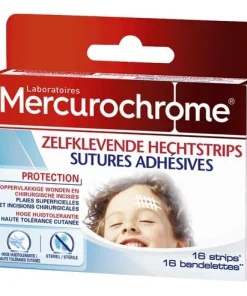 MERCUROCHROME pansement suture adh. 16pc