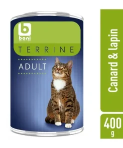 B chat terrine duo canard&lapin 400g