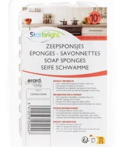 STARBRIGHT éponge savonnette 10pc