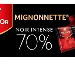 CÔTE D’OR Mignonnette Noir 70 % 180g