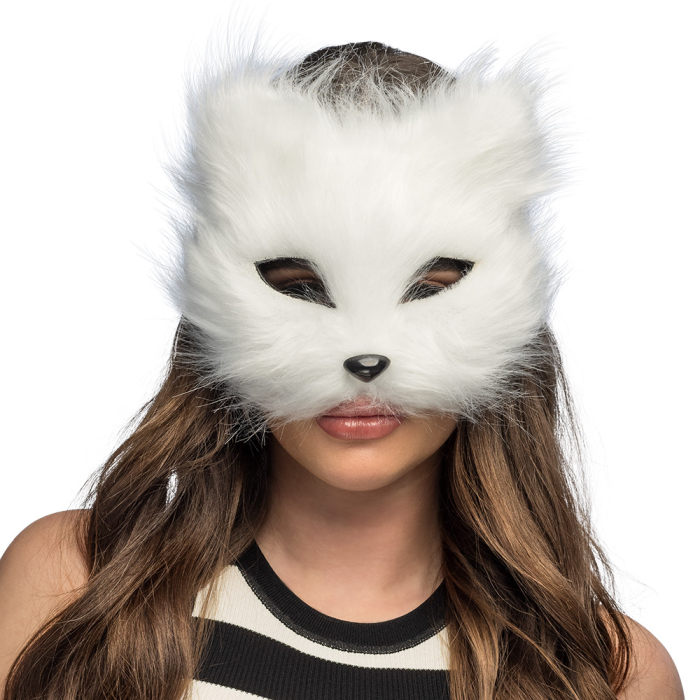 Masque de chat blanc